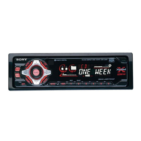 Sony CDX-L550X - Fm/am Compact Disc Player Service manual