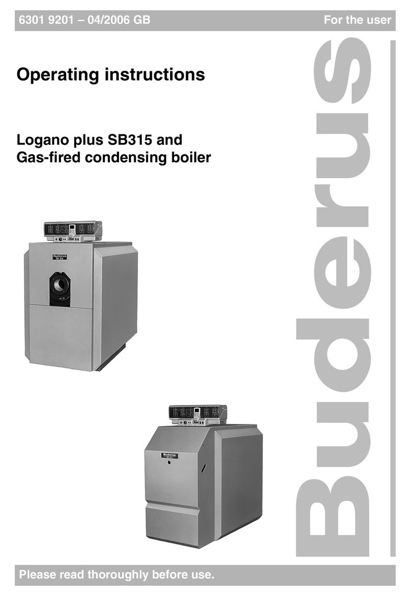 Buderus Logano plus SB315 operating instructions