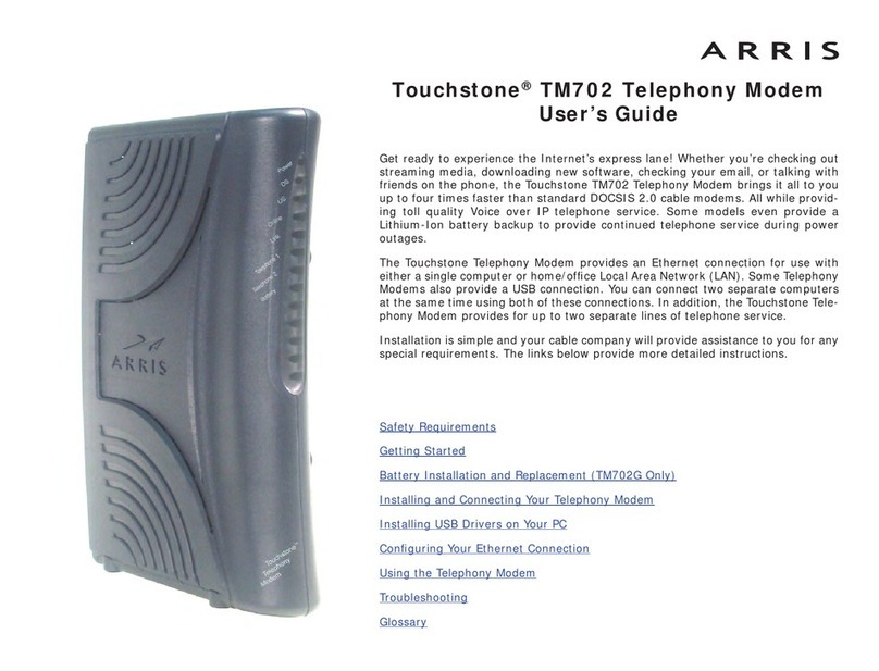 Arris Touchstone TM702 User manual