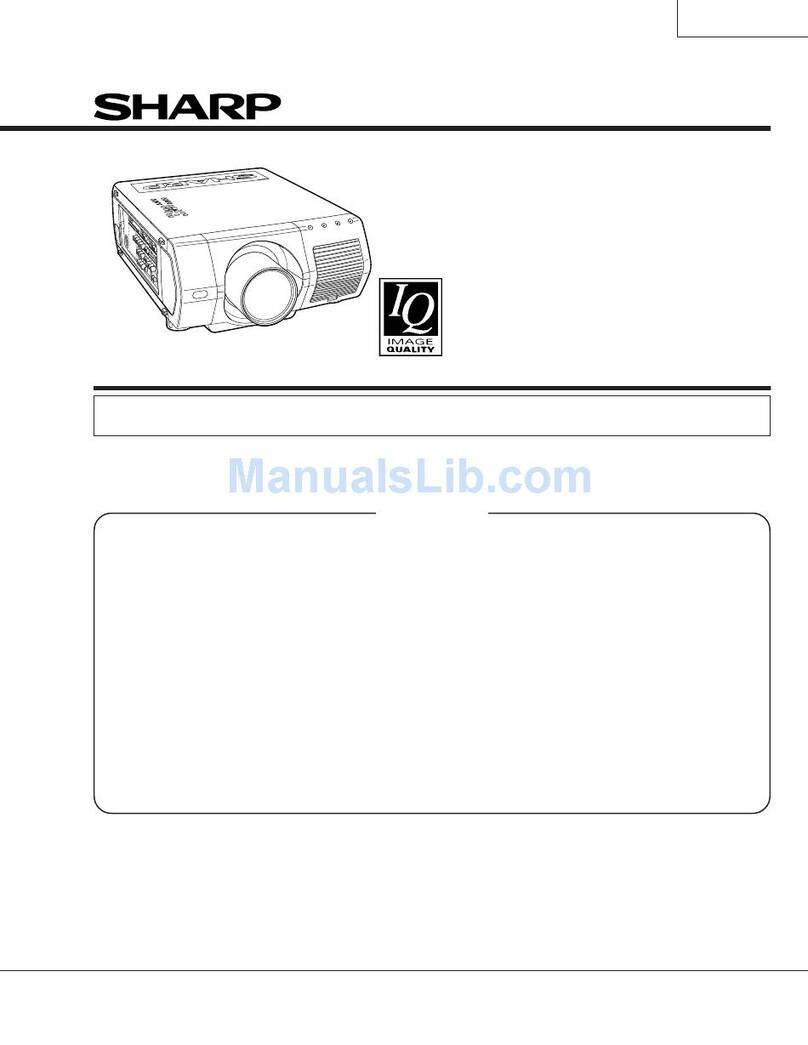 Sharp XG-V10XU - Conference Series XGA LCD... User manual