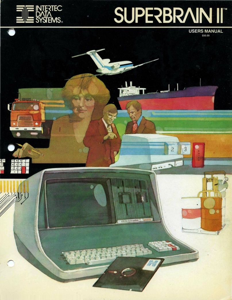 Intertec Data Systems SUPERBRAIN II Jr user manual