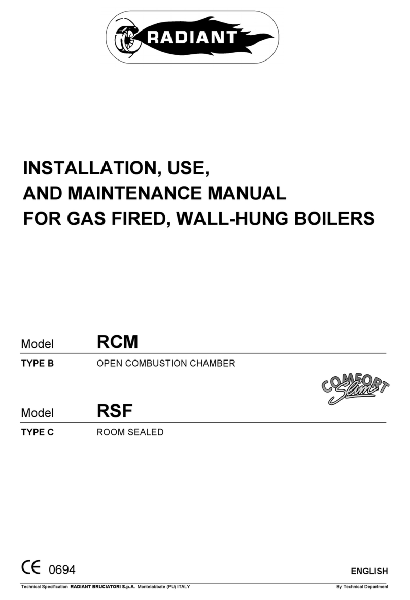 Radiant RCM Installation, use and maintenance manual Radiant RCM Installation, use and maintenance manual