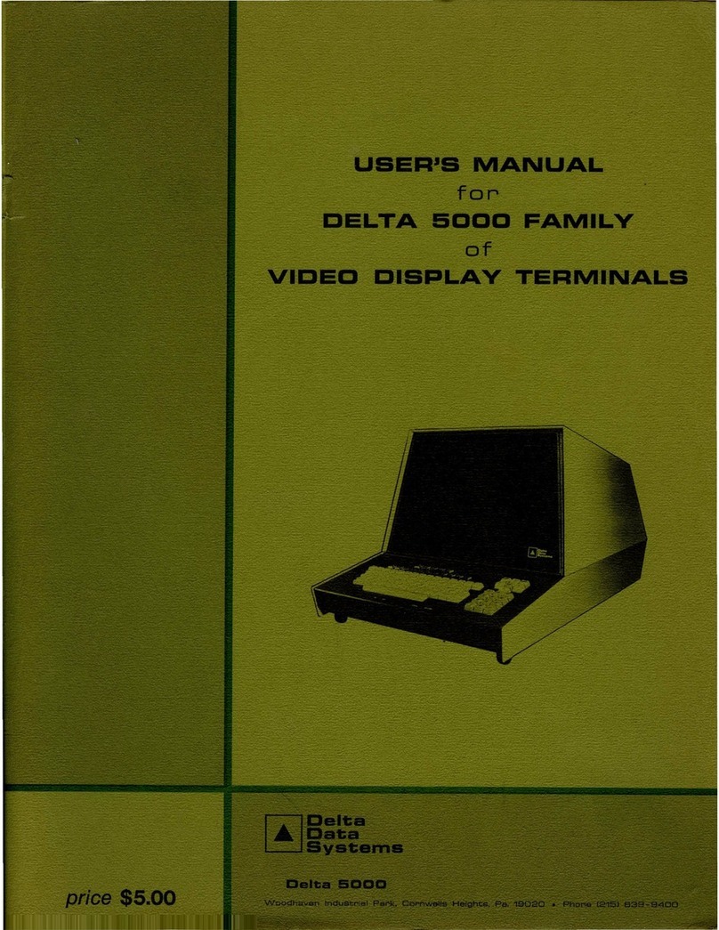 Delta Data Systems Delta 5000 user manual