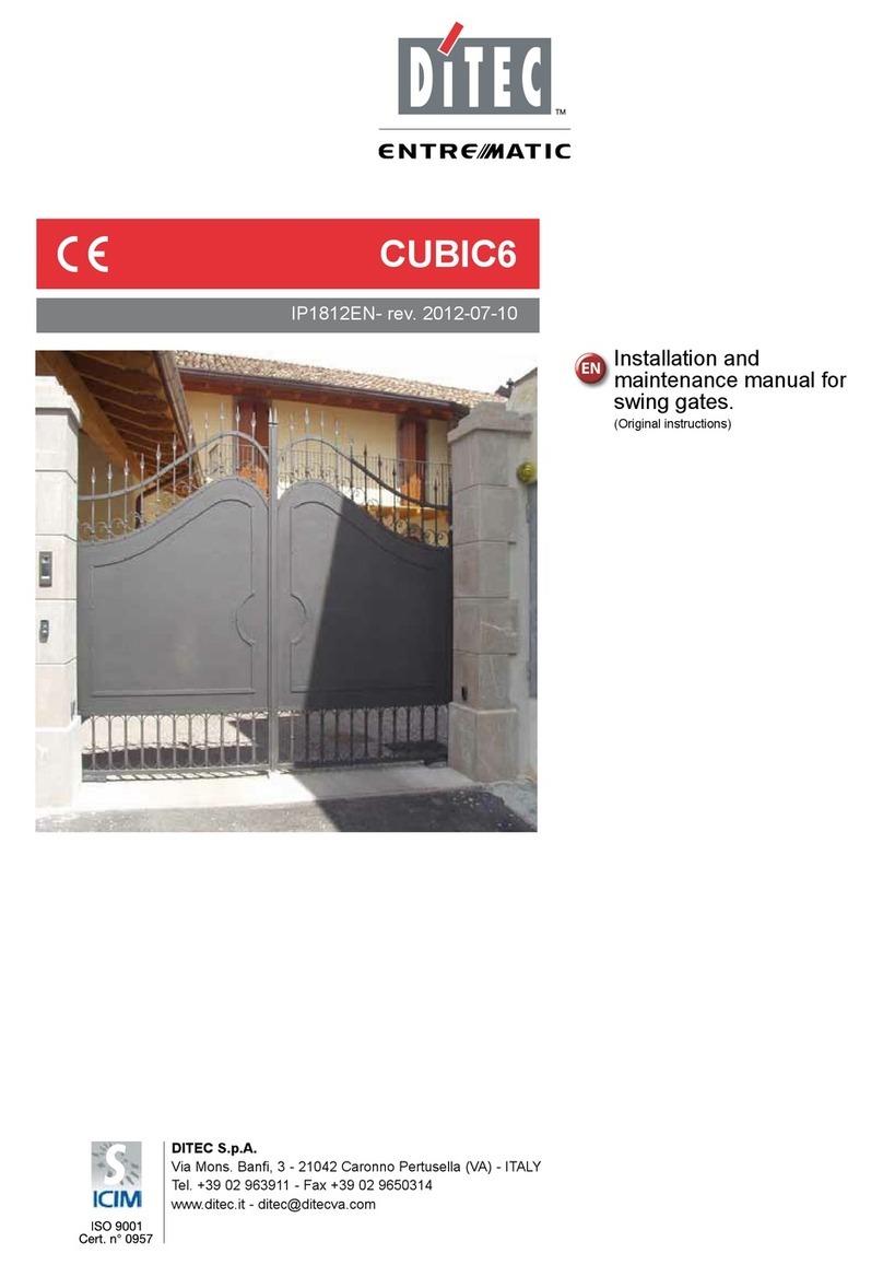 DITEC CUBIC6 Manual