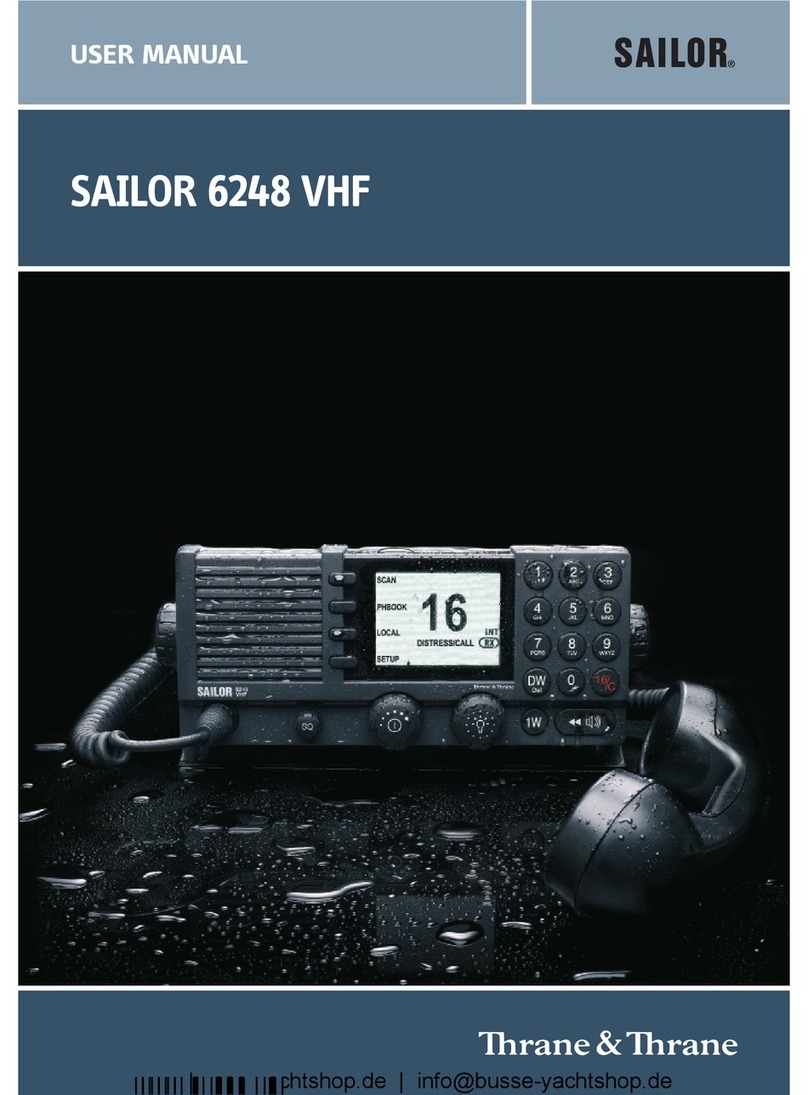 Sailor 6248 VHF User manual