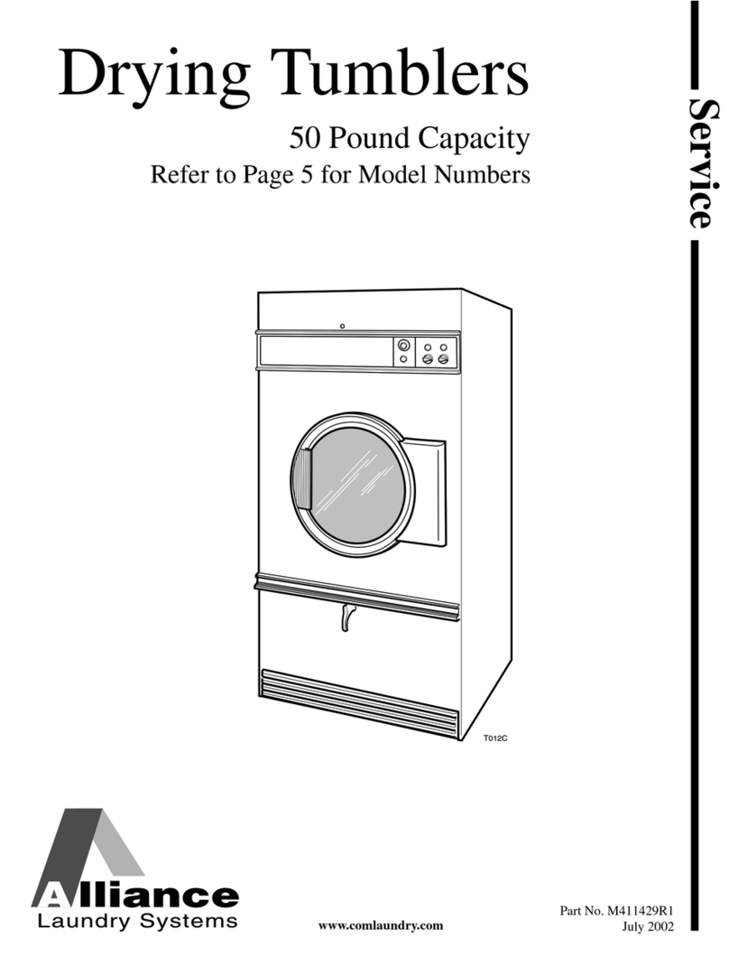 Alliance Laundry Systems DCB50EG User manual