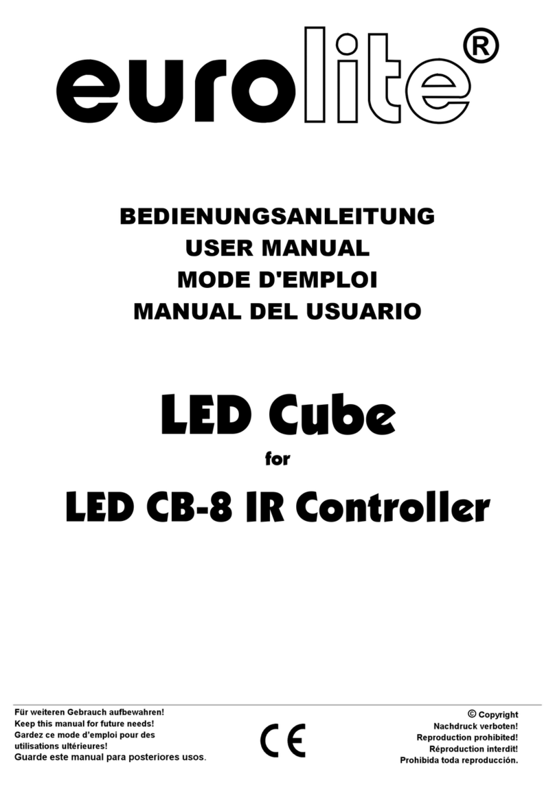 EuroLite LED Cube LED for CB-8 IR Controller user manual