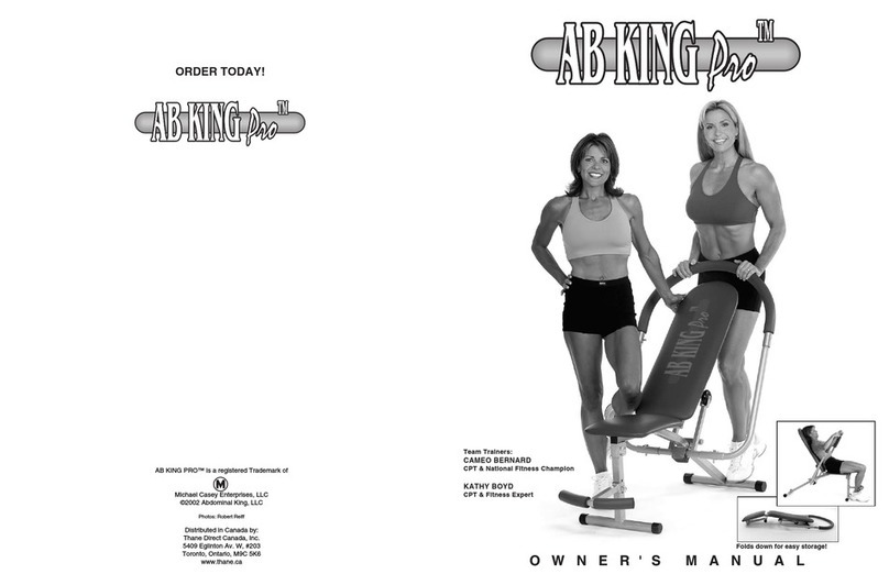 Thane Fitness AB King PRO owner's manual