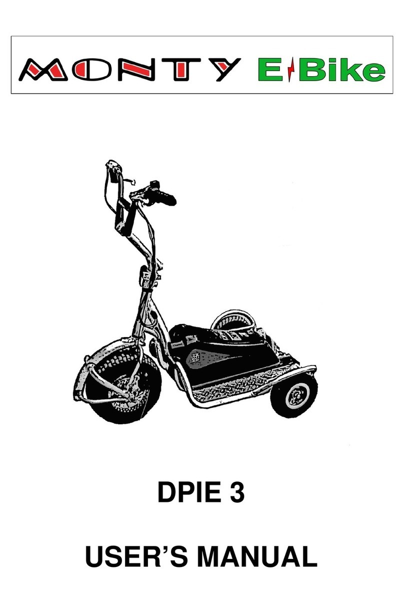 Monty e-bike DPIE 3 user manual