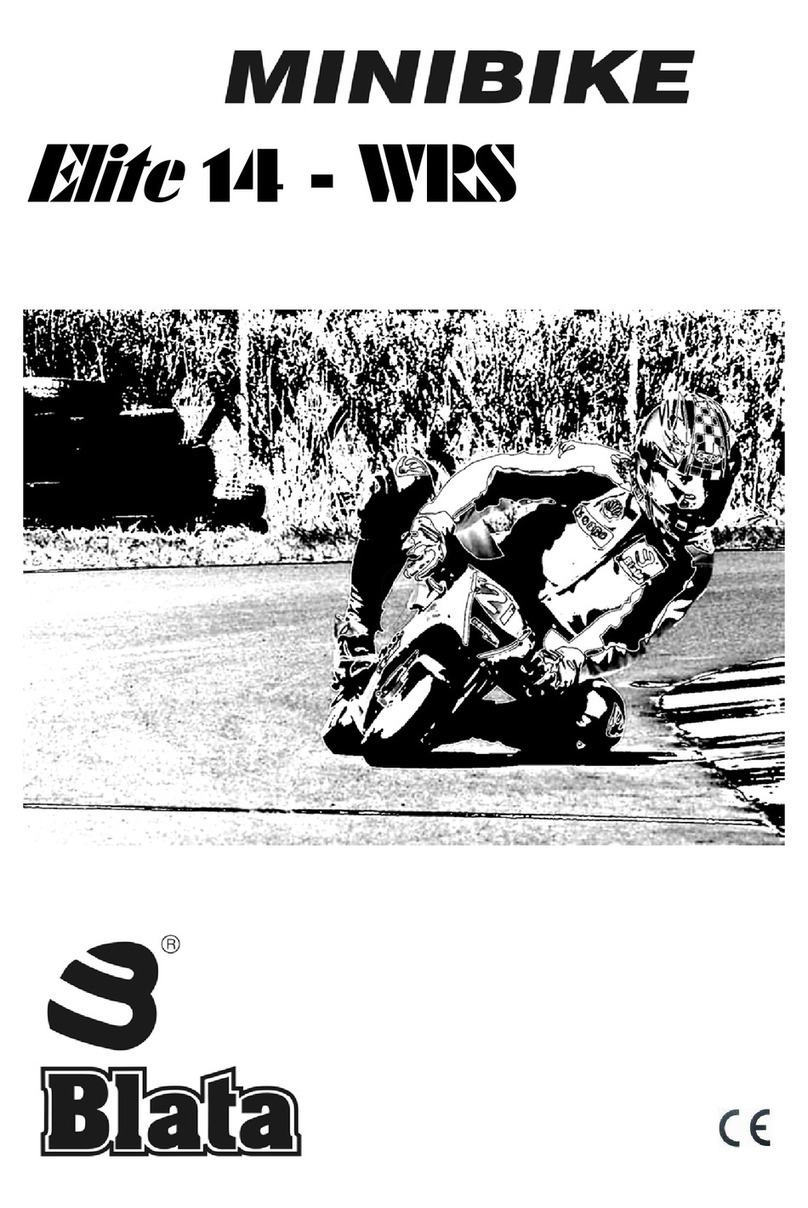 Blata Minibike Elite 14 WRS Service manual