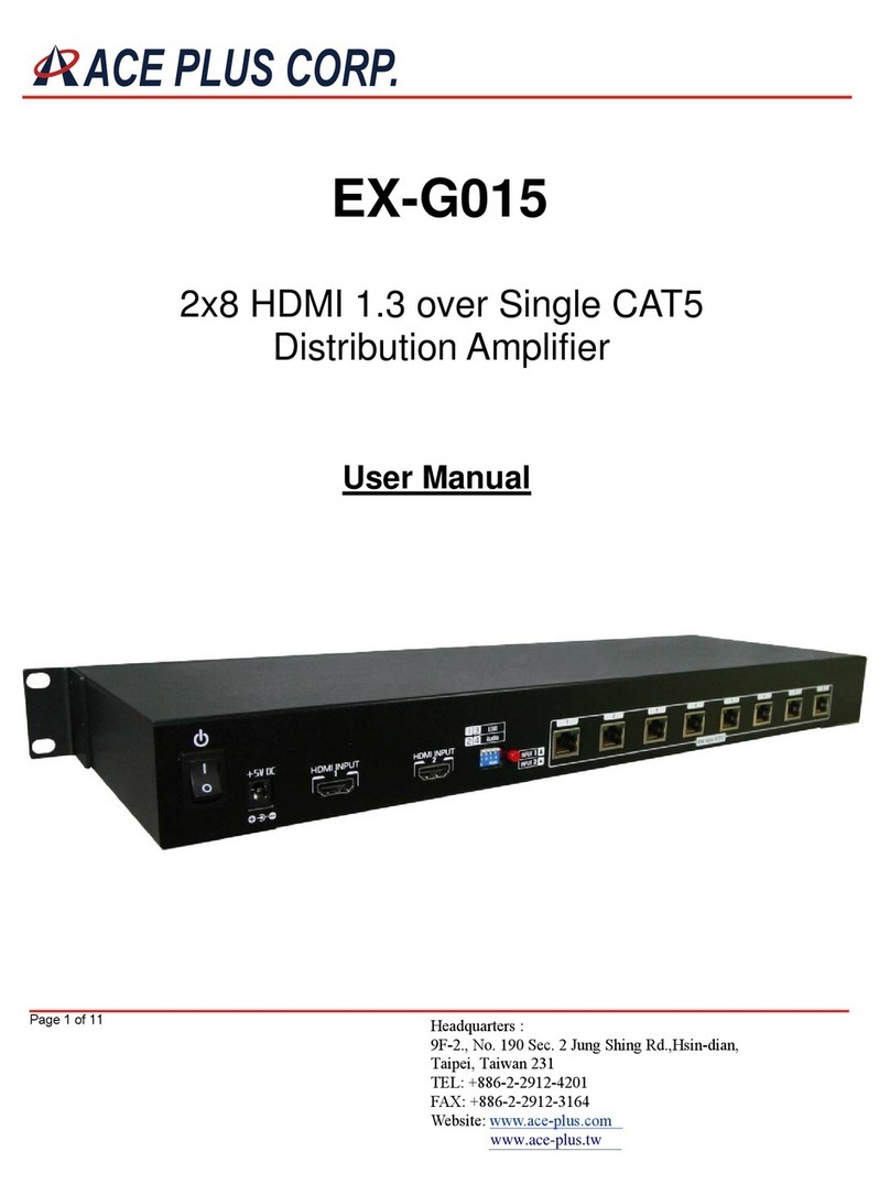 Ace Plus EX-G015 user manual