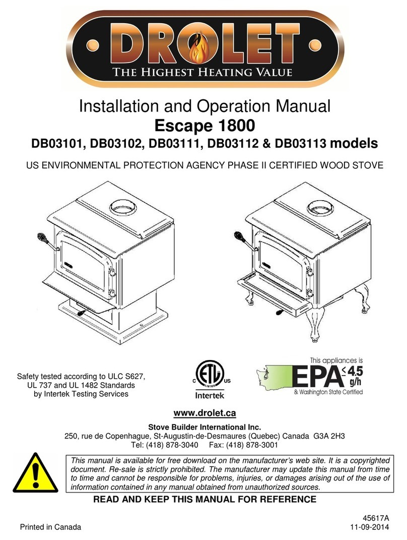 Drolet DB03101 Installation and operation manual