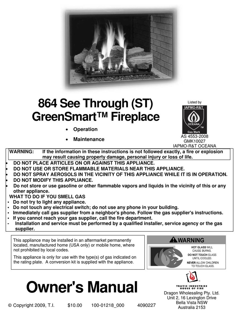 Travis Industries 864 See Through User manual Travis Industries 864 See Through User manual