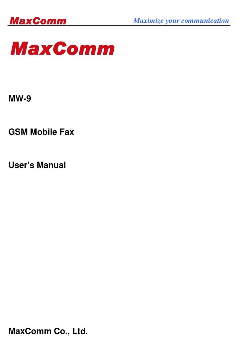 MaxComm MW-9 user manual