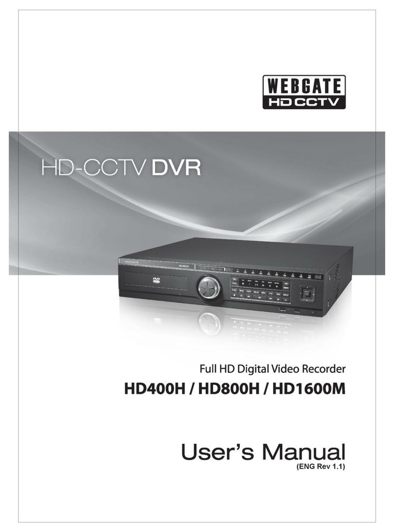 WebGate HD400H User manual