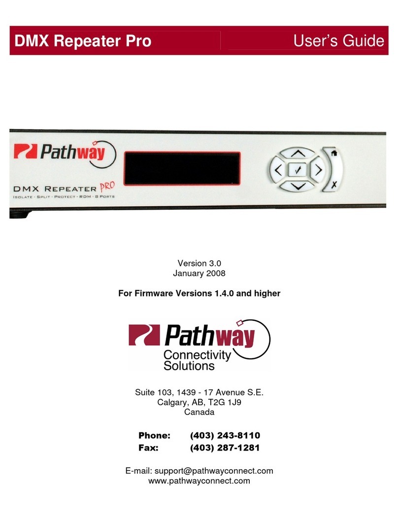 pathway DMX repeater pro User manual