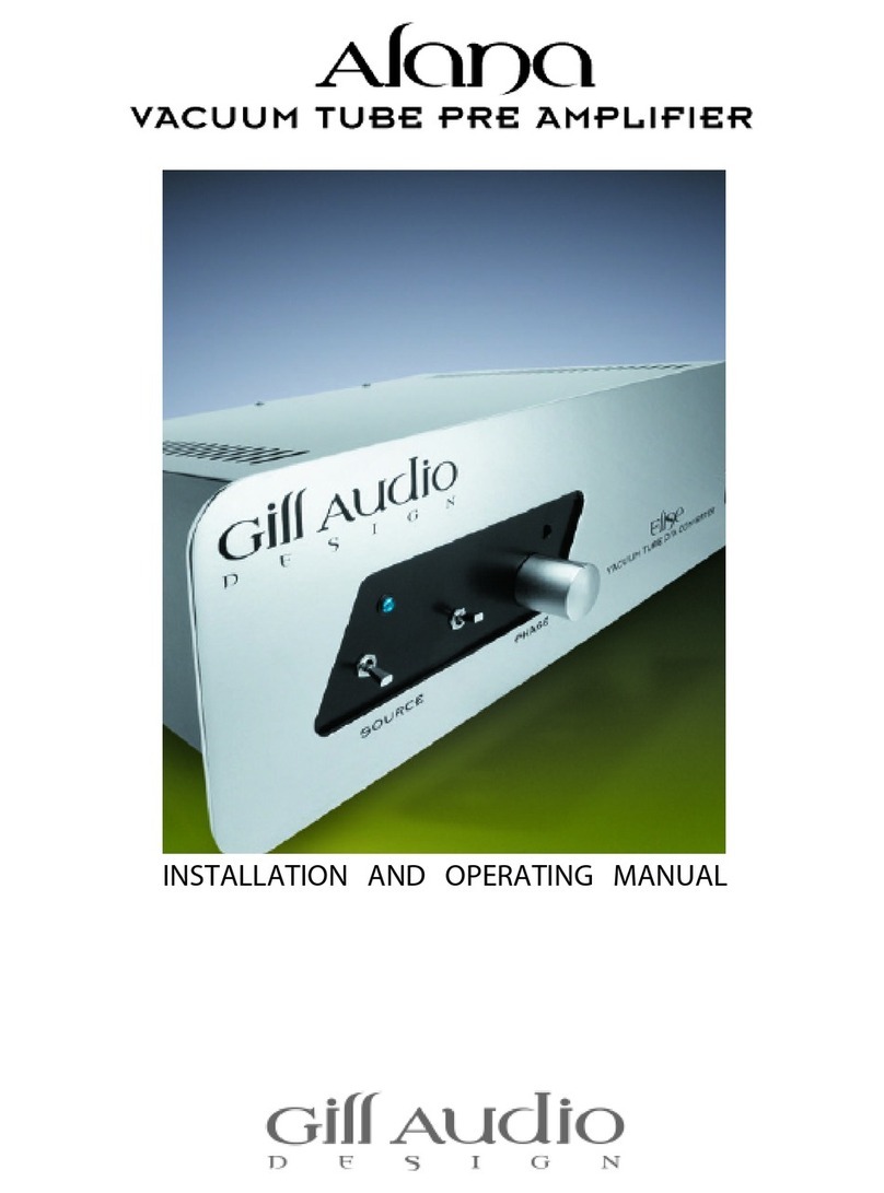 giff audio alana Installation and operating manual