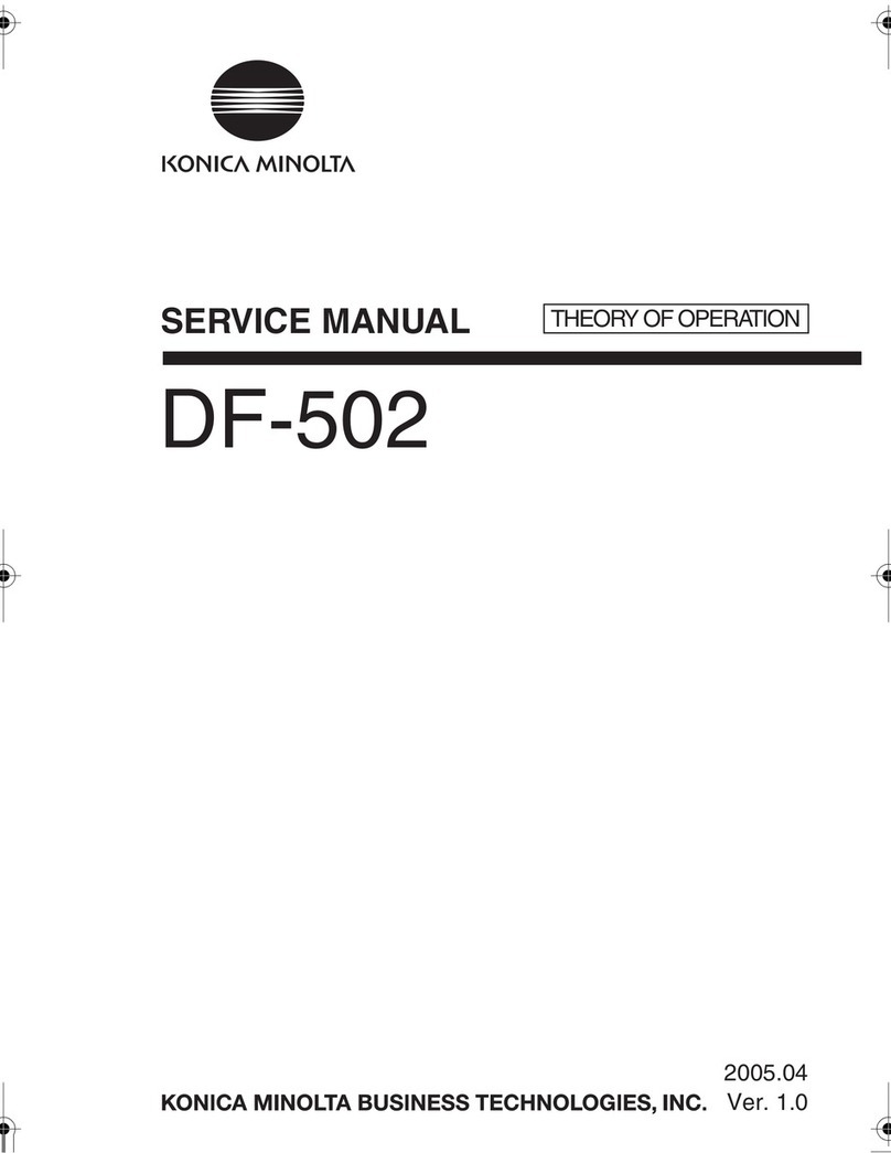 Konica Minolta DF-502 Service manual