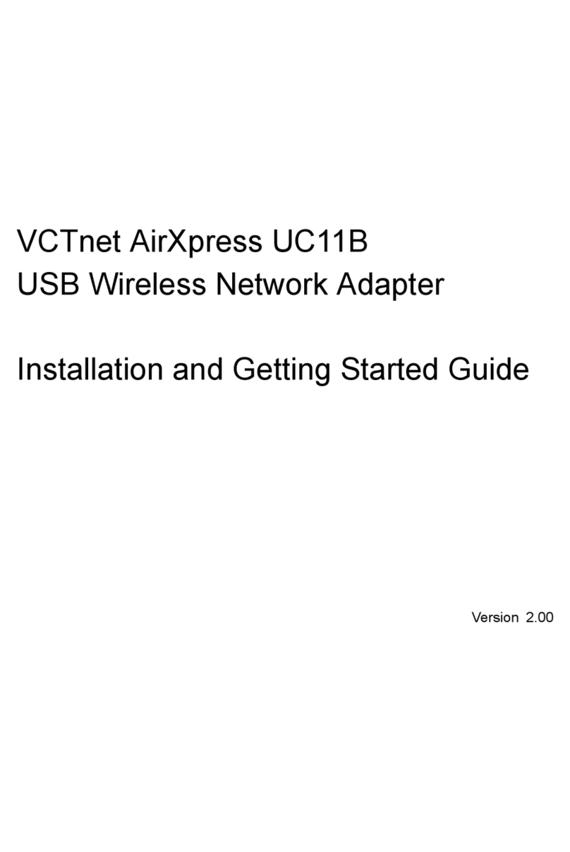Zida VCTnet AirXpress UC11B Installation and getting started guide