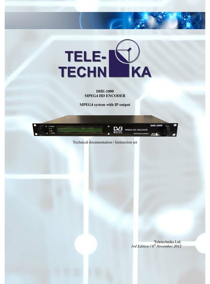 Teletechnika Ltd. DHE-1000 Technical documentation