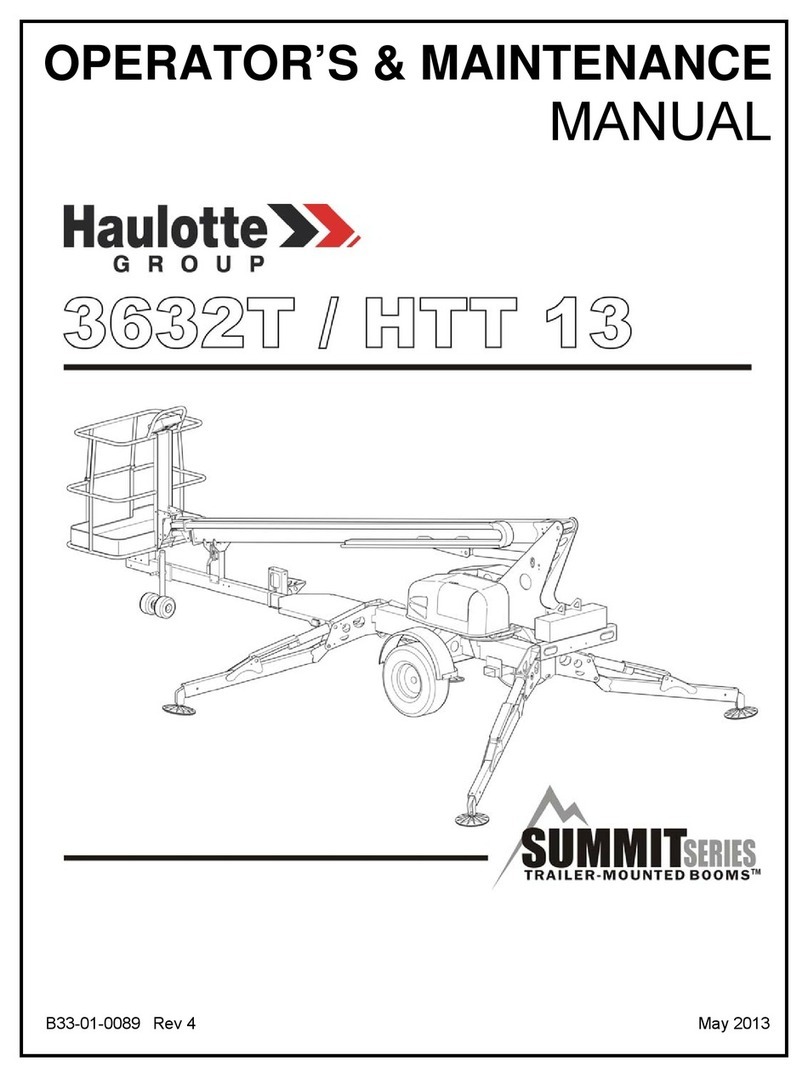 Haulotte Group 3632T Operator's  maintenance manual