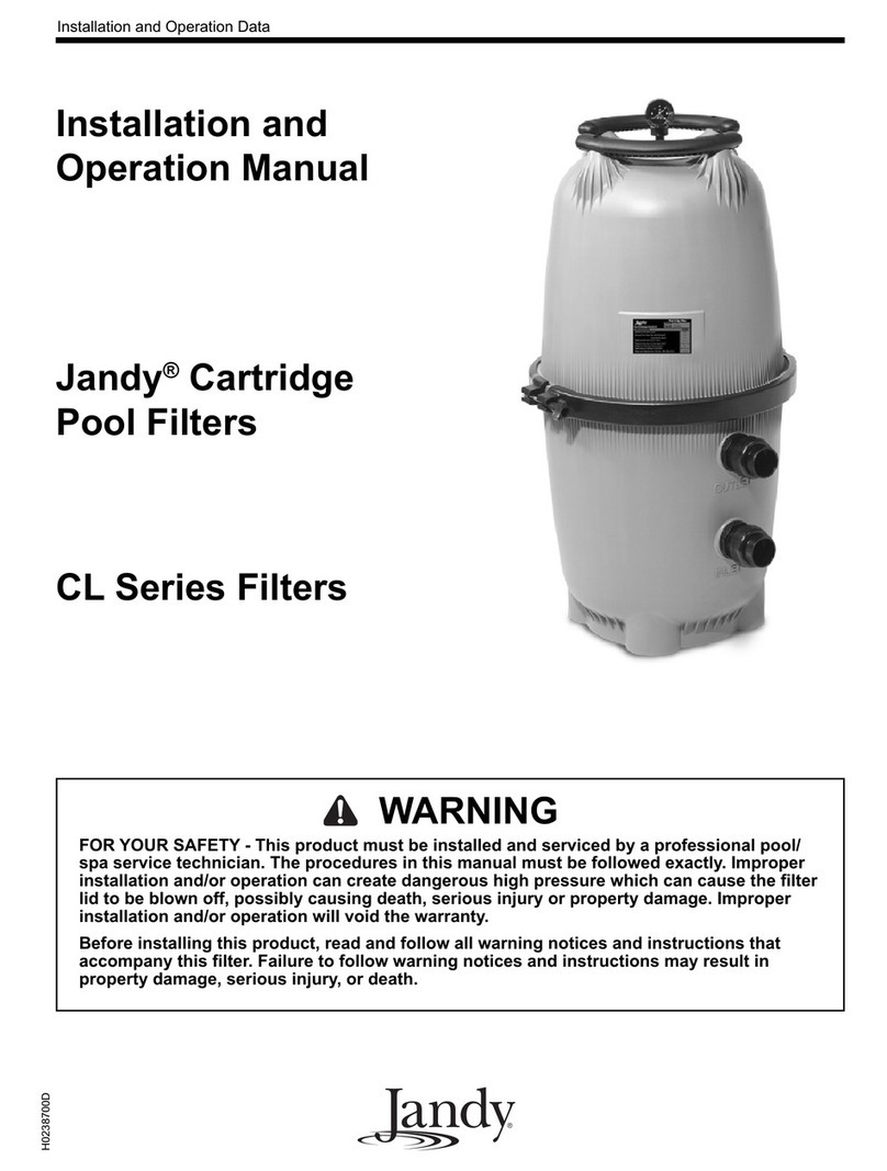 Jandy CL Series Installation and operation manual