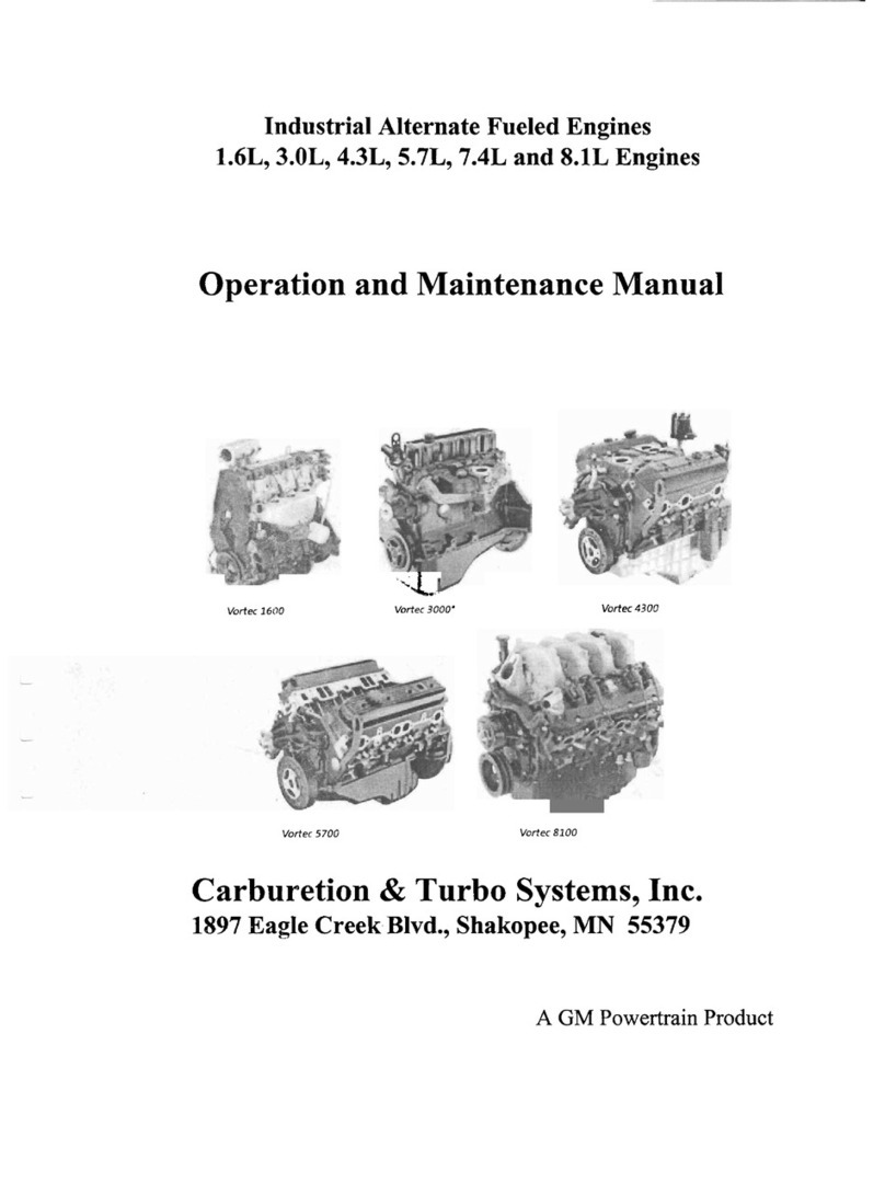 Carburetion & Turbo Systems Vortec 5700 User manual