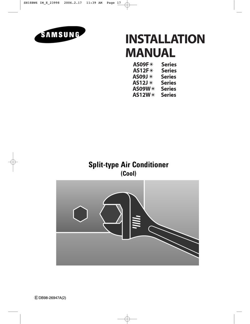Samsung AS09F Series installation manual