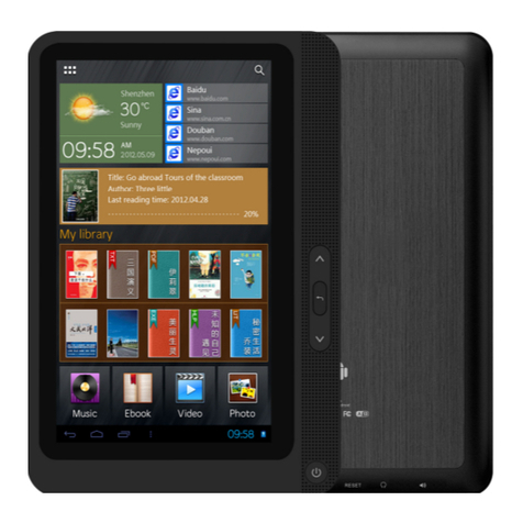 EZReader T760MID Setup & quick start guide