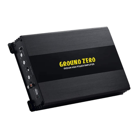 Ground Zero RadioActive GZRA 1.1000D D-Class owner's manual