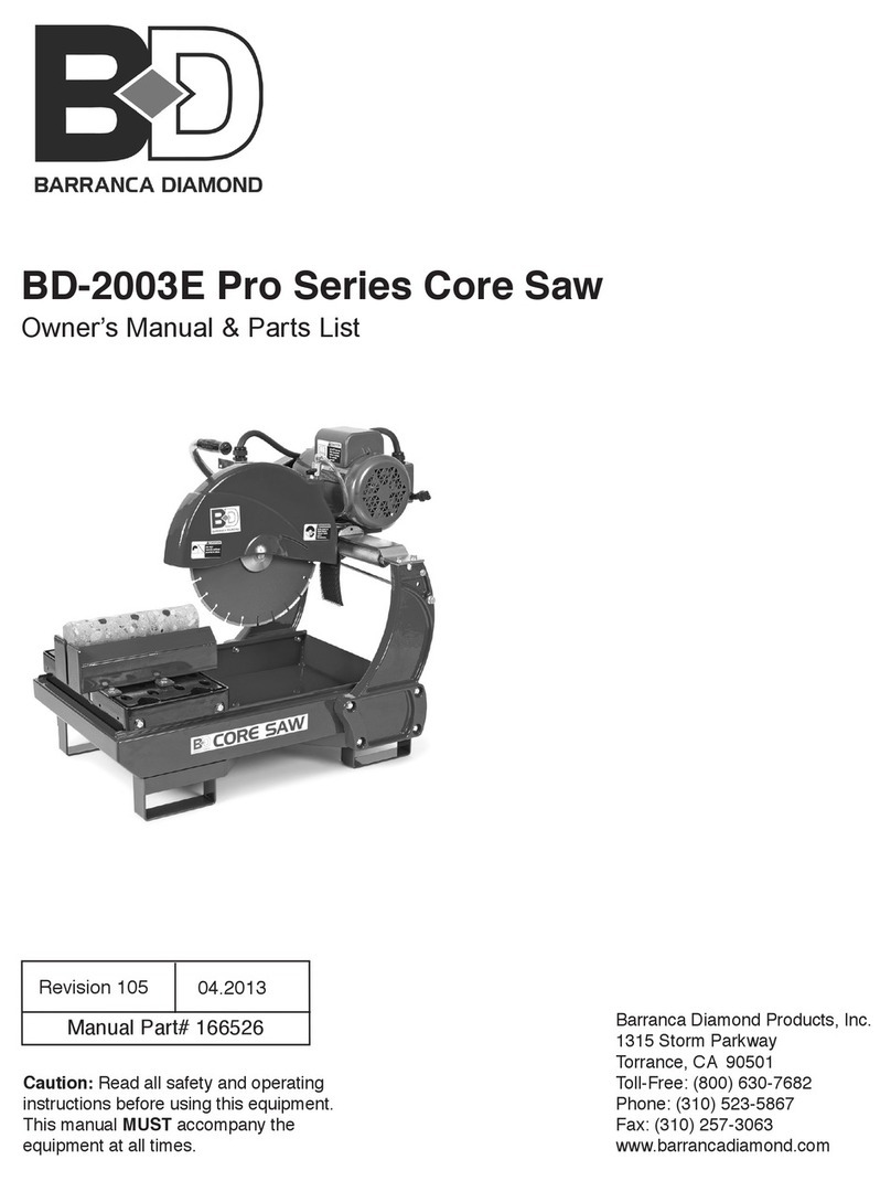 Barranca Diamond BD-2003E owner's manual