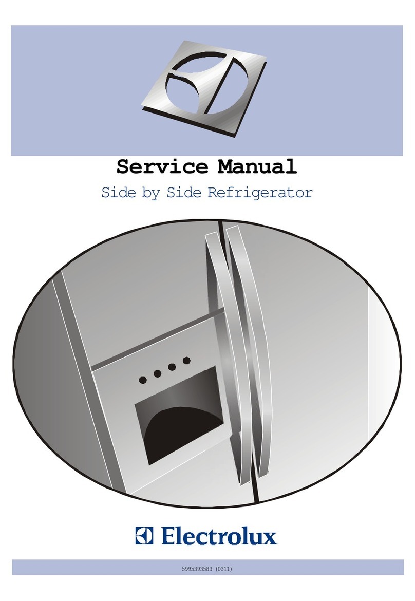 Electrolux Side by Side Refrigerator User manual