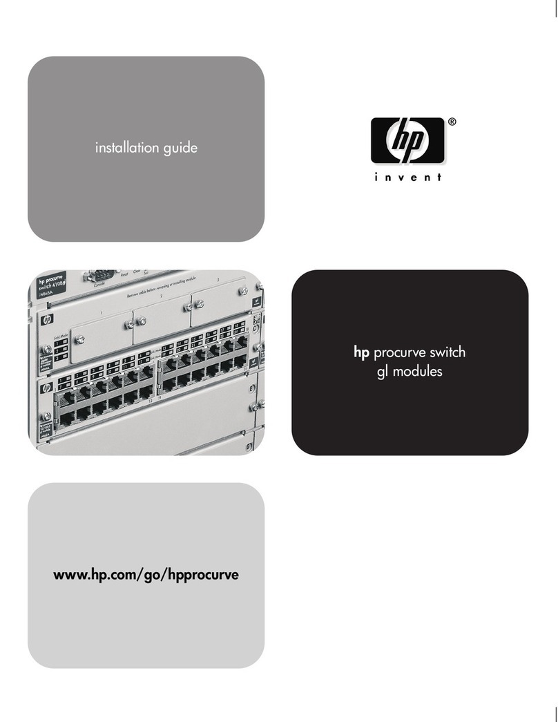 HP ProCurve 1600M User manual