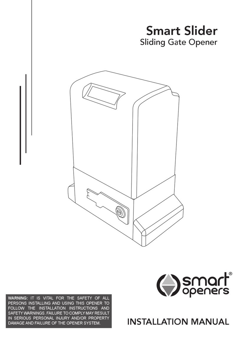 Smart Openers Smart Slider installation manual