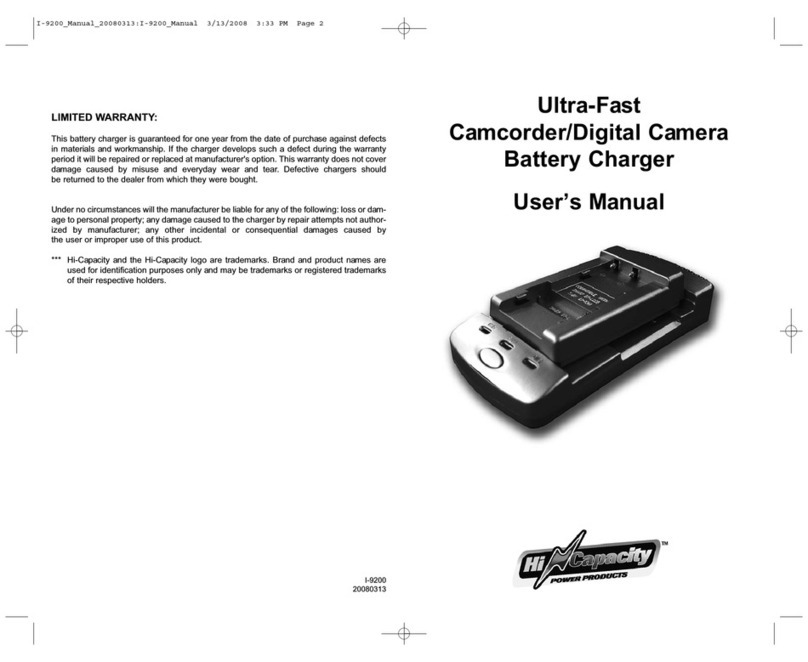 Hi Capacity Power Products Ultra-Fast Camcorder/Digital Camera User manual