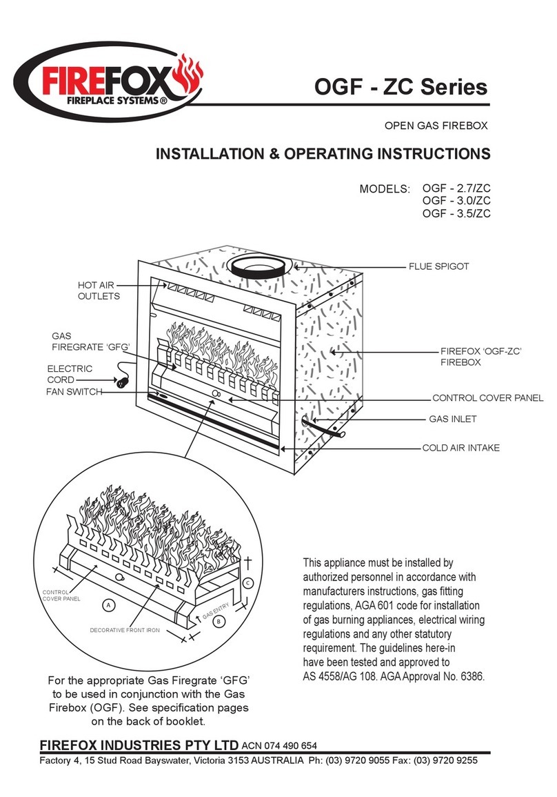 Firefox OGF - 2.7/ZC Installation & operating instructions