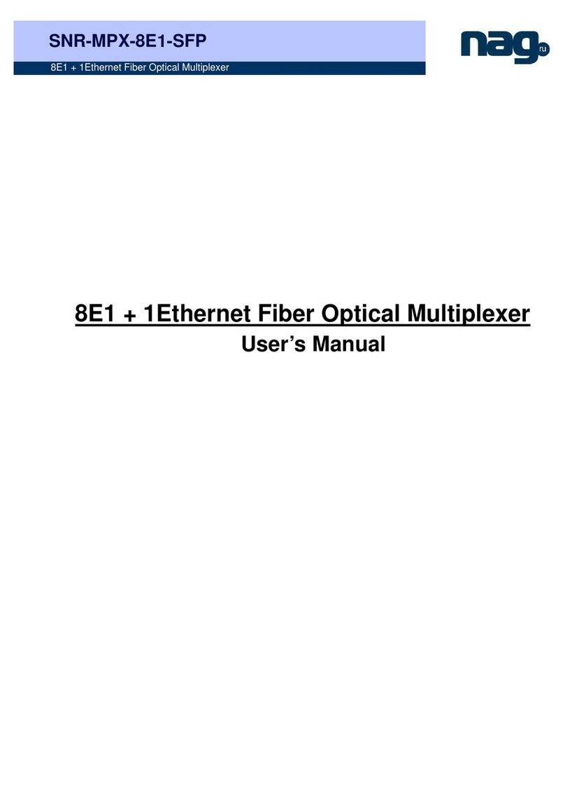 NAG SNR-MPX-8E1-SFP user manual
