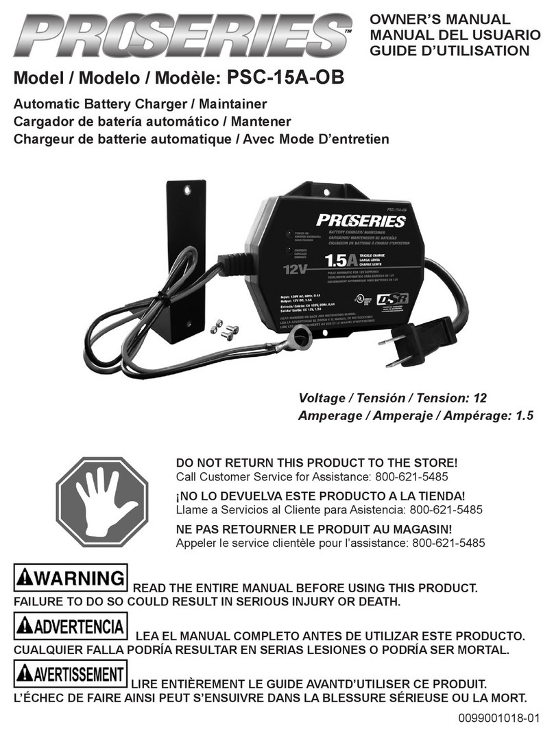 Proseries PSC-15A-OB User manual
