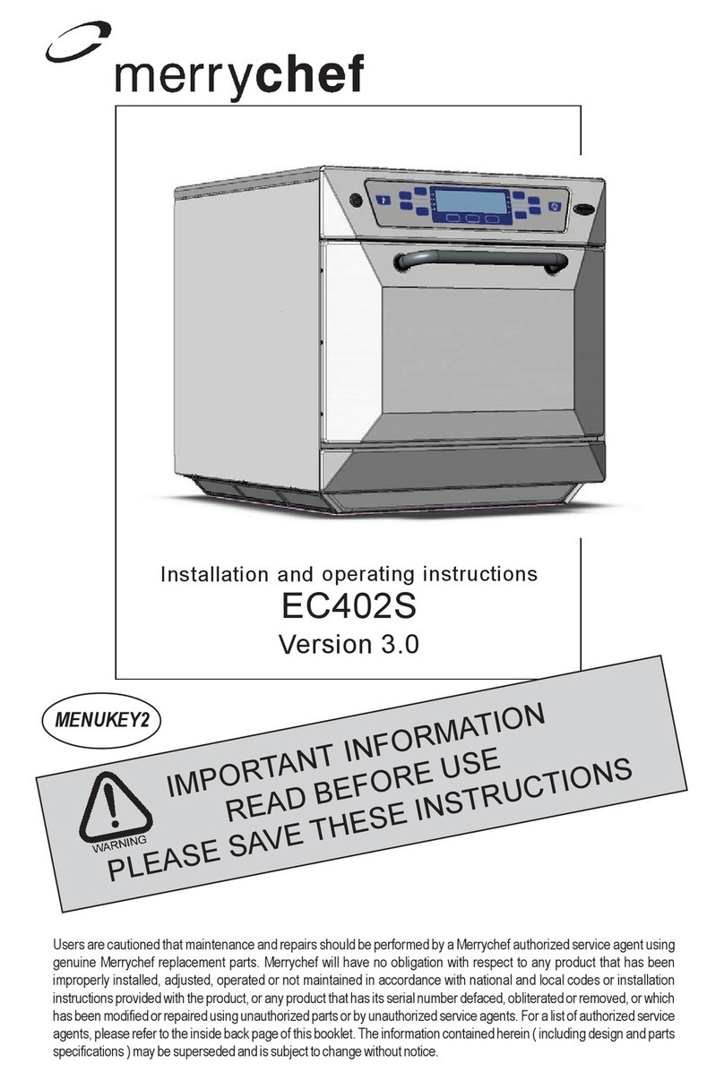 Merrychef EC402S Installation and operating instructions