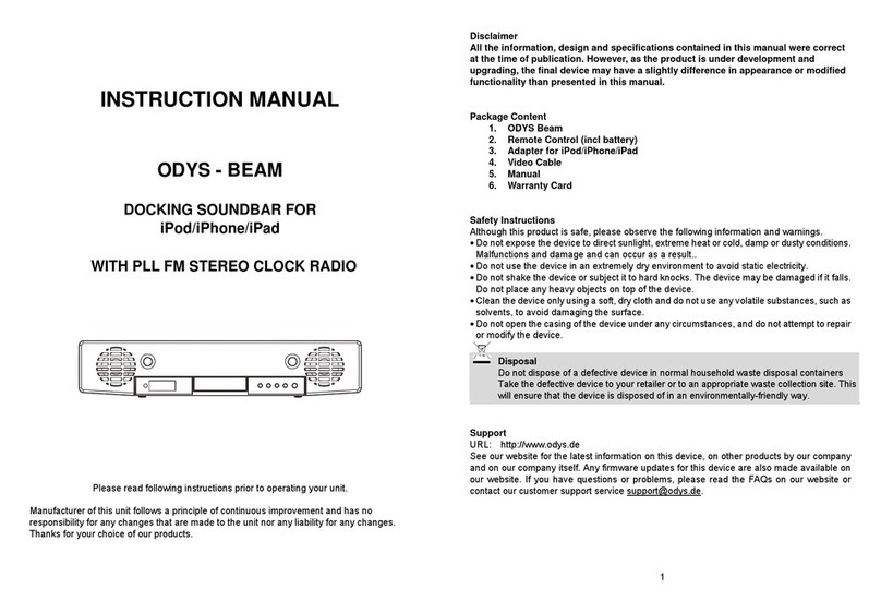 Odys BEAM instruction manual