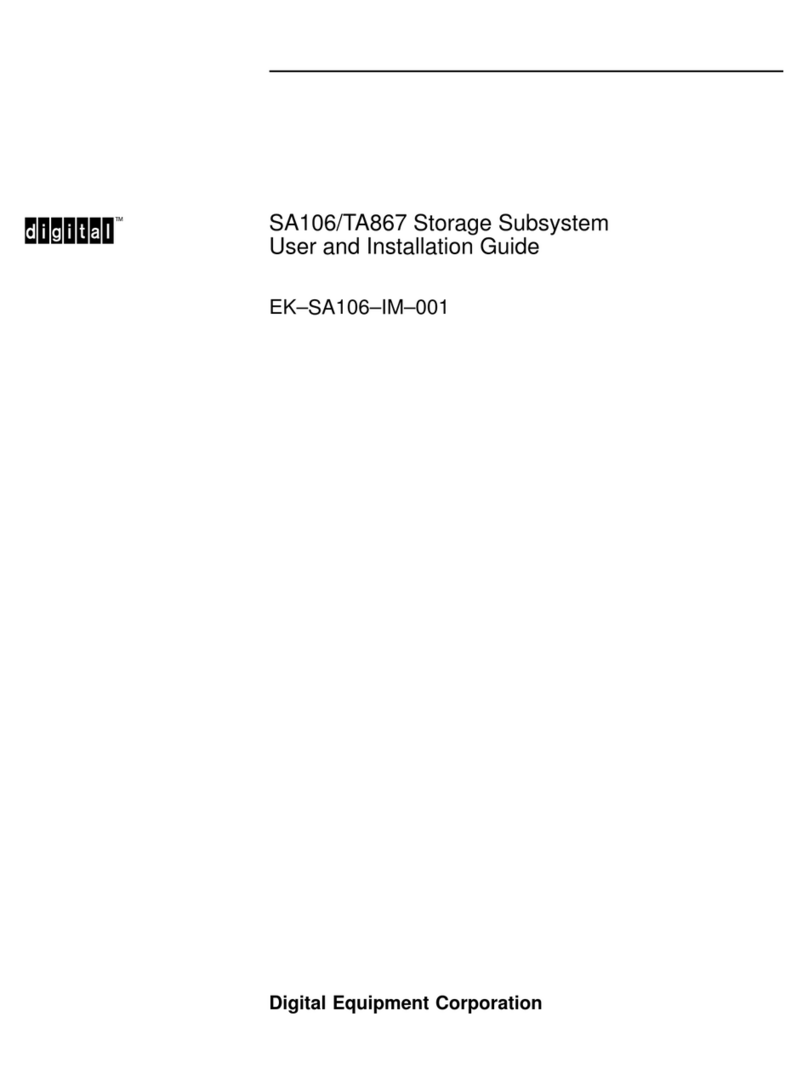 Digital Equipment SA106 Use and installation guide