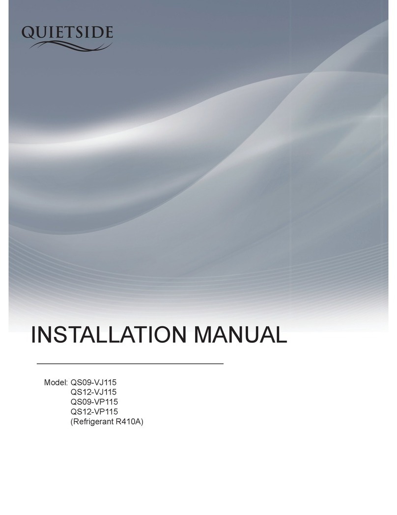 Quietside QS09-VJ115 installation manual
