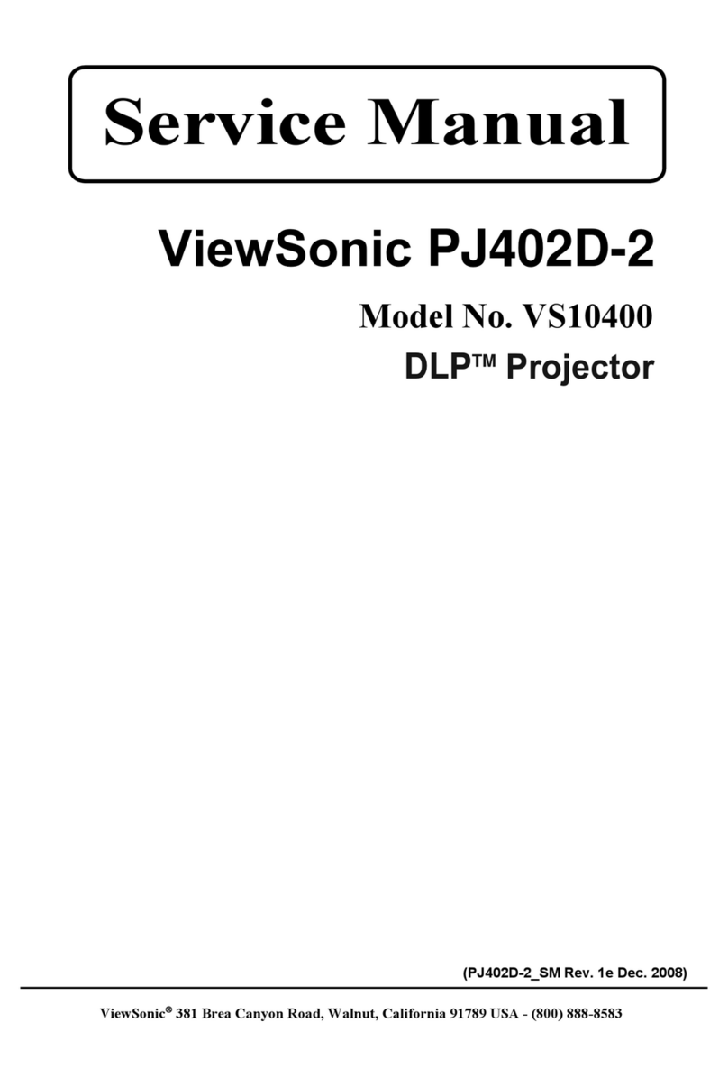 ViewSonic PJ402D-2 Service manual