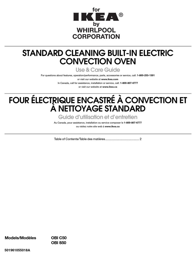 Whirlpool OBI C50 Use & care guide