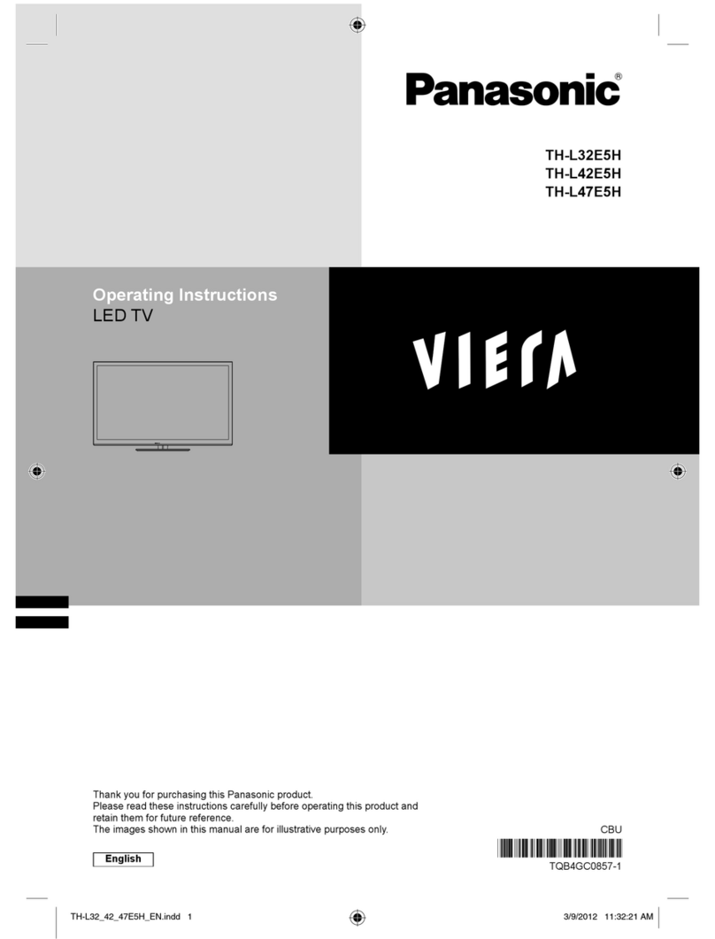 Panasonic Viera TH-L32E5H User manual