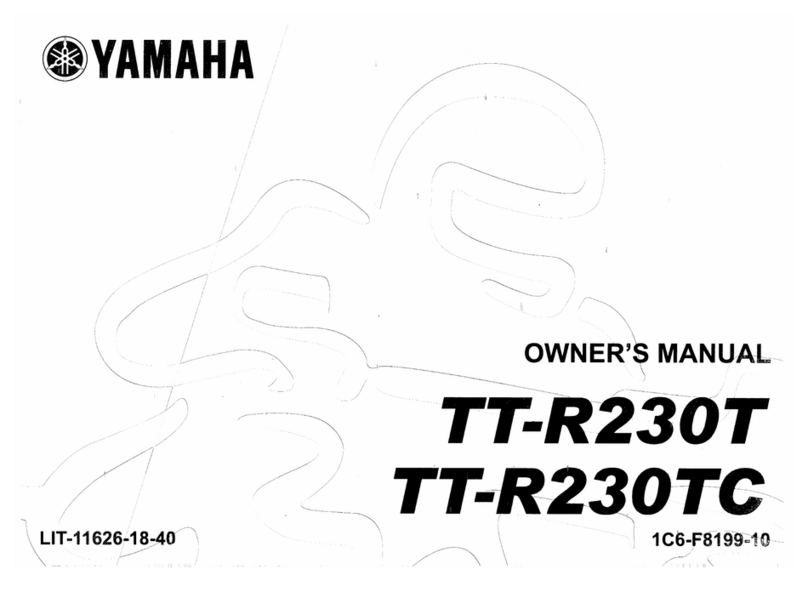 Yamaha TT-R230TC owner's manual