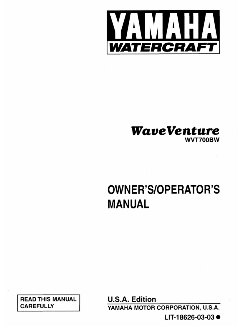 Yamaha WaveVenture WVT700BW Owner's/operator's manual