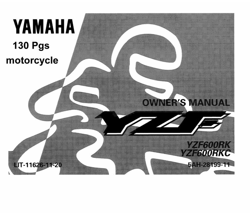 Yamaha YZF600RKC owner's manual