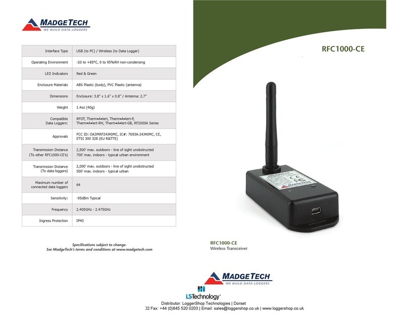 MadgeTech RFC1000-CE User manual