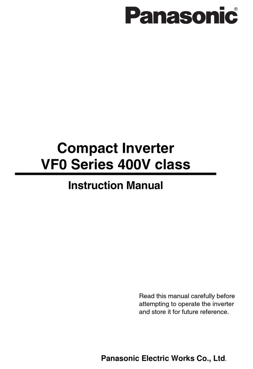 Panasonic VF0 Series 400V class User manual